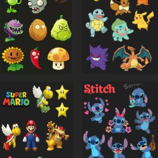 41  imagenes en PNG para crear pegatinas o stickers