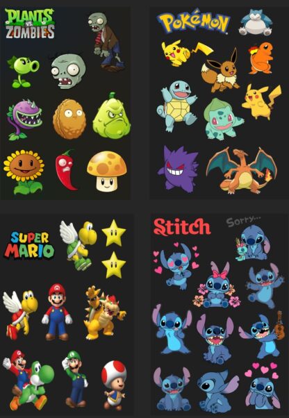 41  imagenes en PNG para crear pegatinas o stickers